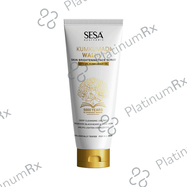 Sesa Kumkumadi Walnut Skin Brightening Face Scrub