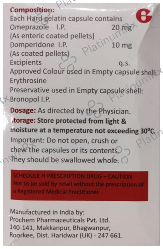 Miliom D 10/20mg Capsule 15s