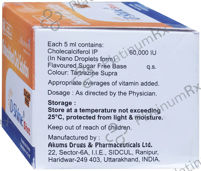 D Shine 60000IU Shot Oral Solution 5ml
