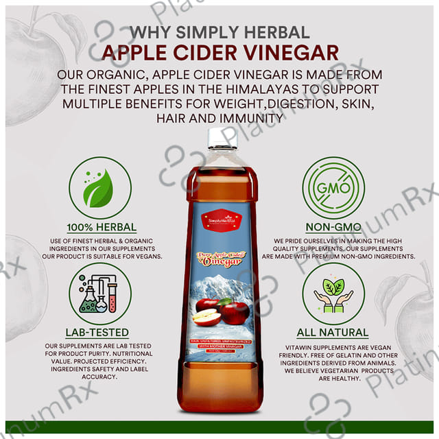 Simply Herbal Pure Apple Cider Vinegar with Mother