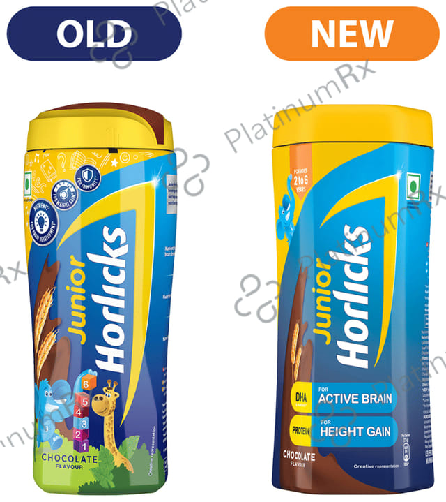 Horlicks Junior- For Kids' Active Brain & Height Gain - Flavour Chocolate