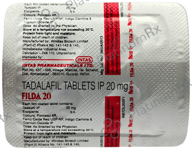 Filda 20mg Tablet 4 Tablet