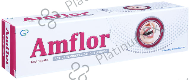 Amflor Toothpaste with Active Remineralisation Fluoride - For Healthy Gums & Strong Teeth