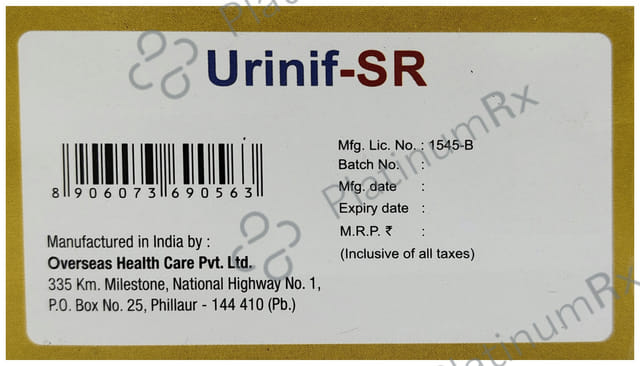 Urinif SR 100mg Tablet 15s