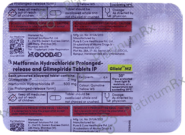 Gliaid M2 Tablet PR