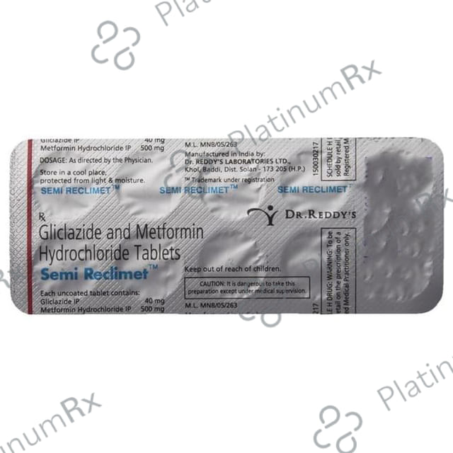 Semi Reclimet 40/500mg Tablet 10s