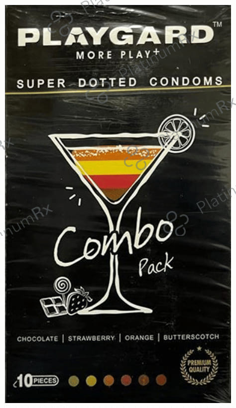 Playgard More Play+ Super Combo Pack Dotted Condoms 10s