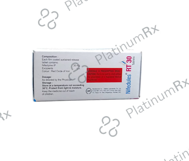 Nifedules Rt 30mg Tablet SR 10s