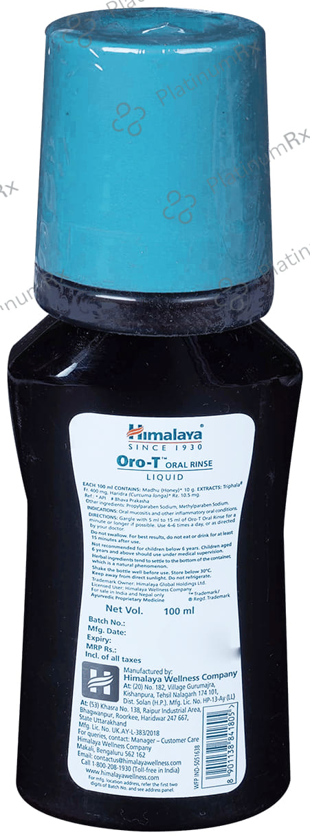 Himalaya Oro T Oral Rinse 100ml