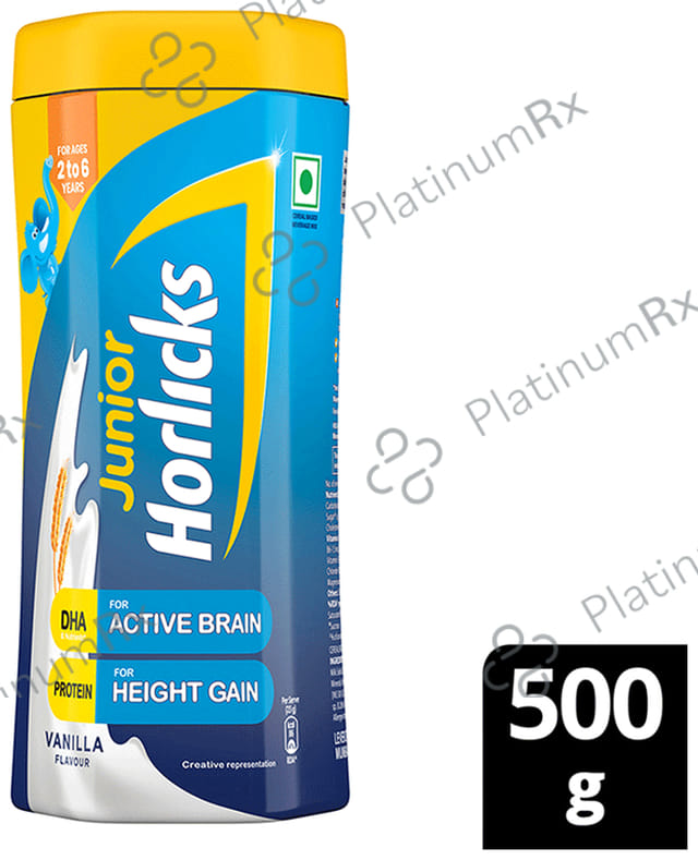 Horlicks Junior- For Kids' Active Brain & Height Gain - Flavour Vanilla