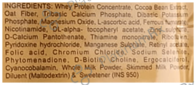 Prototal Whey Protein Chocolate Flavour Powder 45gm