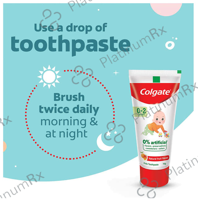 Colgate Natural Fruit Toothpaste for Kids (0-2 Years)