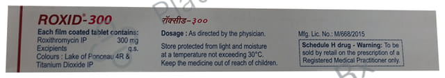 Roxid 300mg Tablet 10s