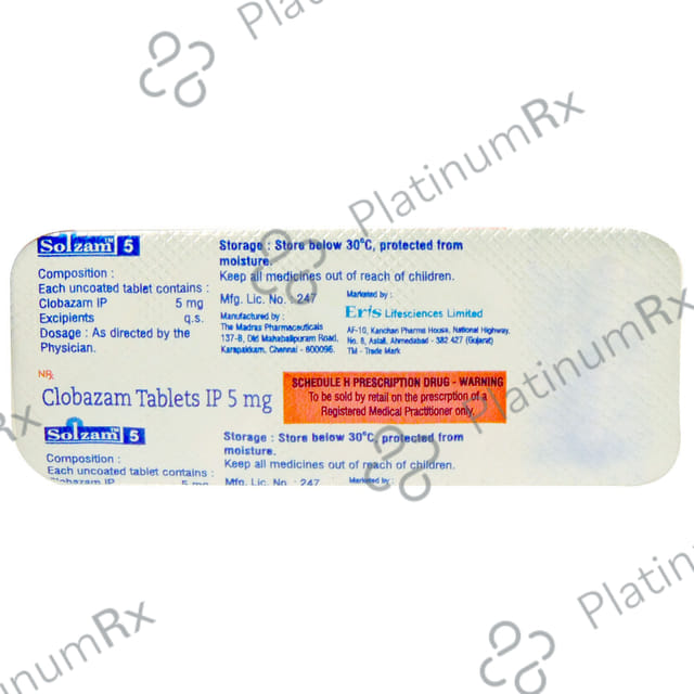 Solzam 5mg Tablet