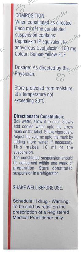 Sporidex 100mg Paediatric Drop 10ml
