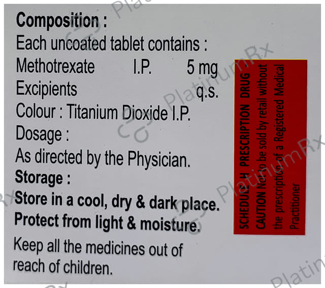 Arthrate 5mg Tablet 4s