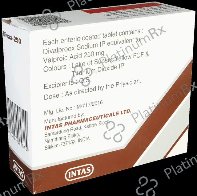 Divaa 250mg Tablet 15s