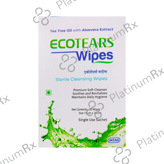 Ecotears Wipes 20s