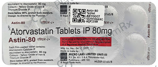 Astin 80mg Tablet 10s
