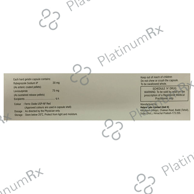 Rabetero L 75/20mg Capsule SR 10s