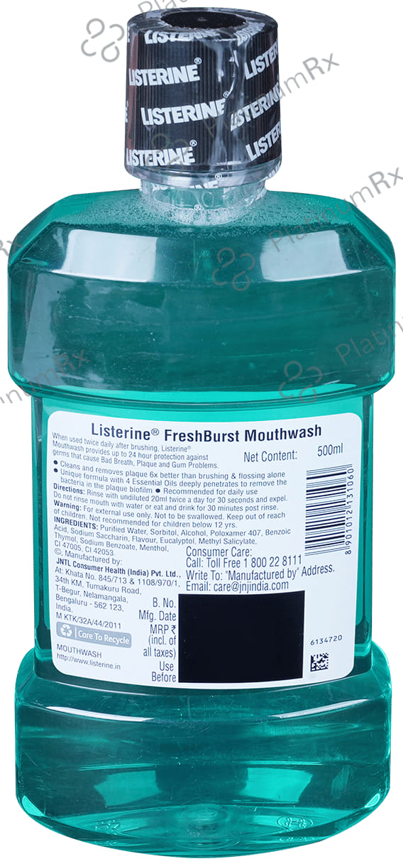 Listerine Freshburst Mouth Wash 500ml