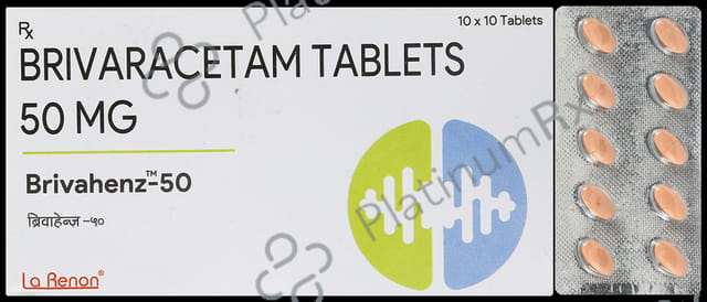 Brivahenz 50mg Tablet 10s
