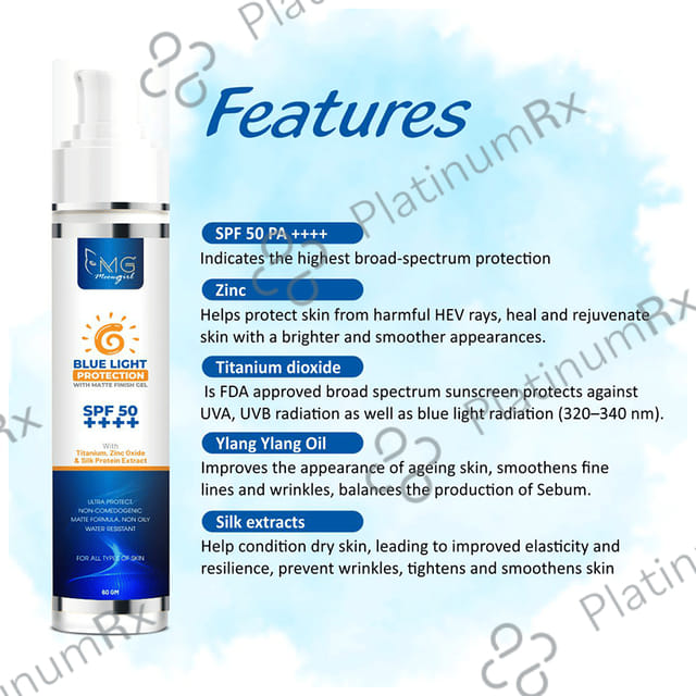 MG Meowgirl Blue Light Protection with Matte Finish SPF 50++++ Gel 60gm