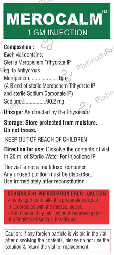 Merocalm 1 GM Injection