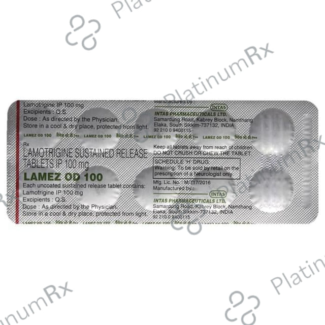 Lamez OD 100mg Tablet SR 10s
