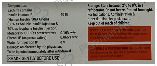 Xsulin 30/70 (40 IU/ml) (1*10ml Vial)