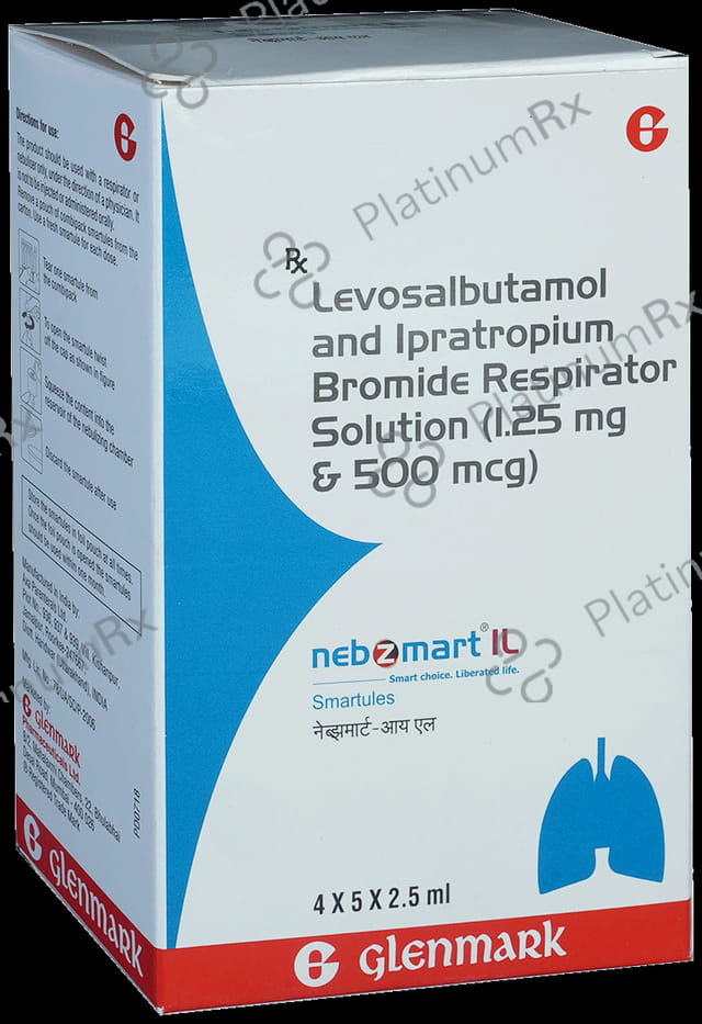 Nebzmart IL 1.25mg/500mcg Smartules Respules 5X2.5ml