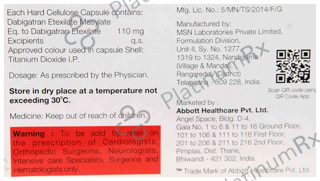 Dablexa 110mg Capsule 10s