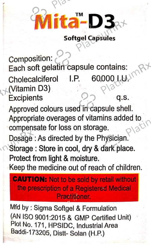 Mita-D3 Softgel Capsule