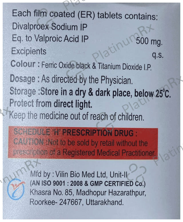 Divalna ER 500mg Tablet 10s