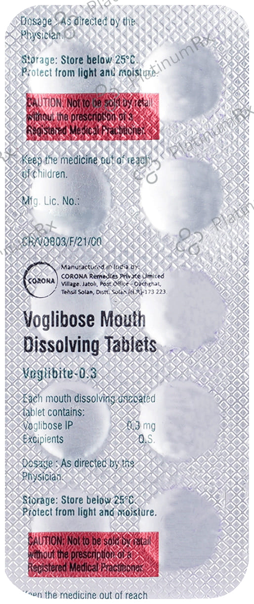 Voglibite 0.3mg Tablet MD 10s