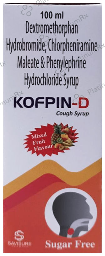 Kofpin-D Syrup Mixed Fruit Sugar Free