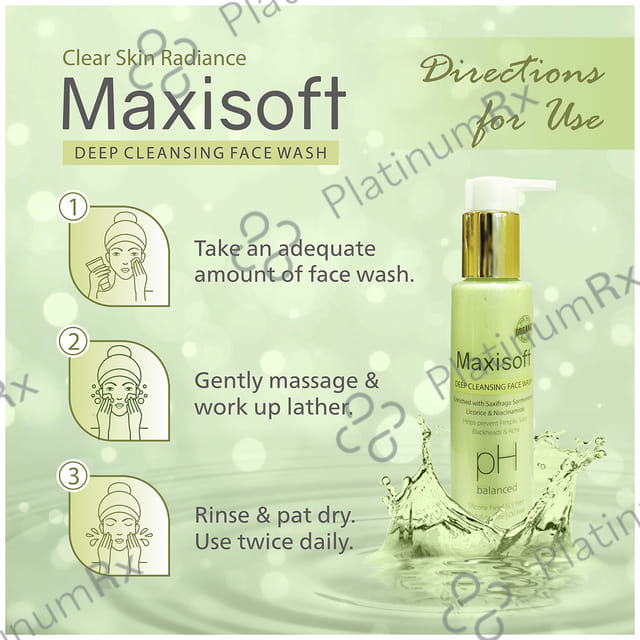 Maxisoft Deep Cleansing Face Wash (100 ml Each) 1 Bottle