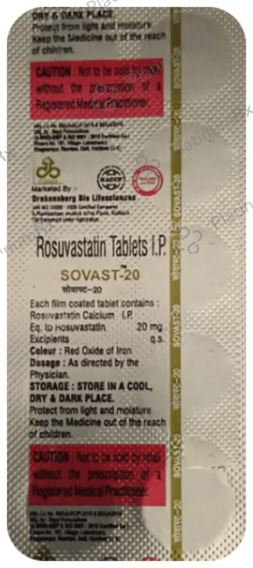 Sovast 20 Tablet