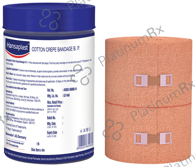 Hansaplast Cotton Crepe Bandage 1 X (8cm x 4m)