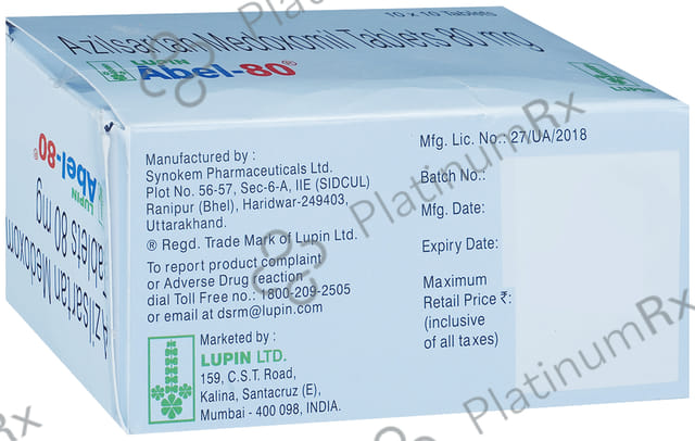 Abel 80mg Tablet 10s