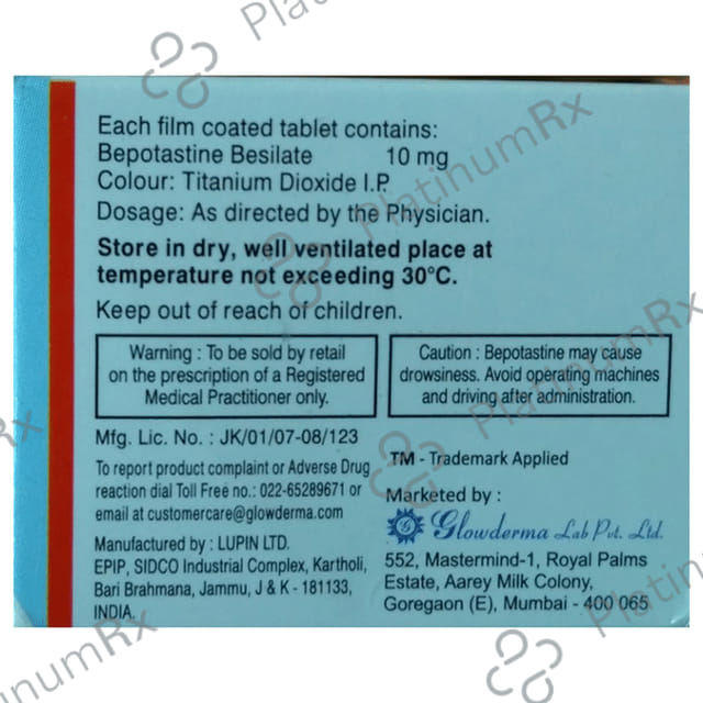 Bepozal 10mg Tablet 10s