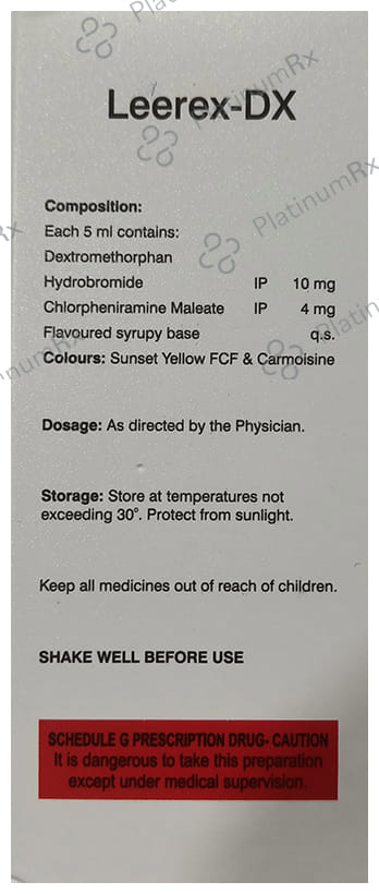 Leerex-DX Syrup 100 Syrup