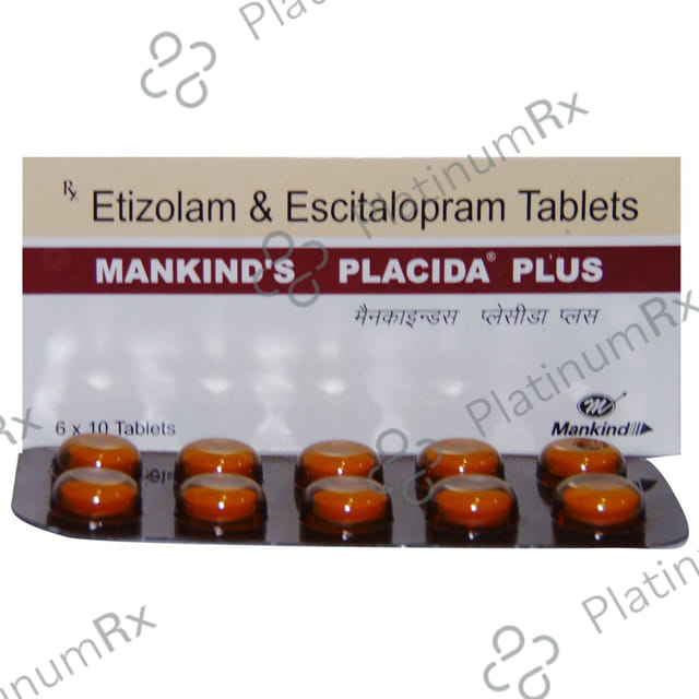 Placida Plus 0.5 mg/10 mg Tablet