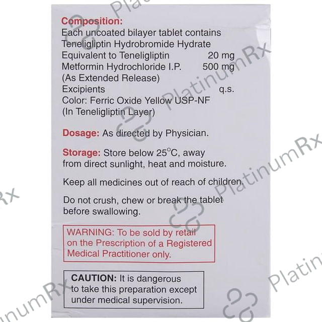 Ziten M 500/20mg Tablet ER 15s