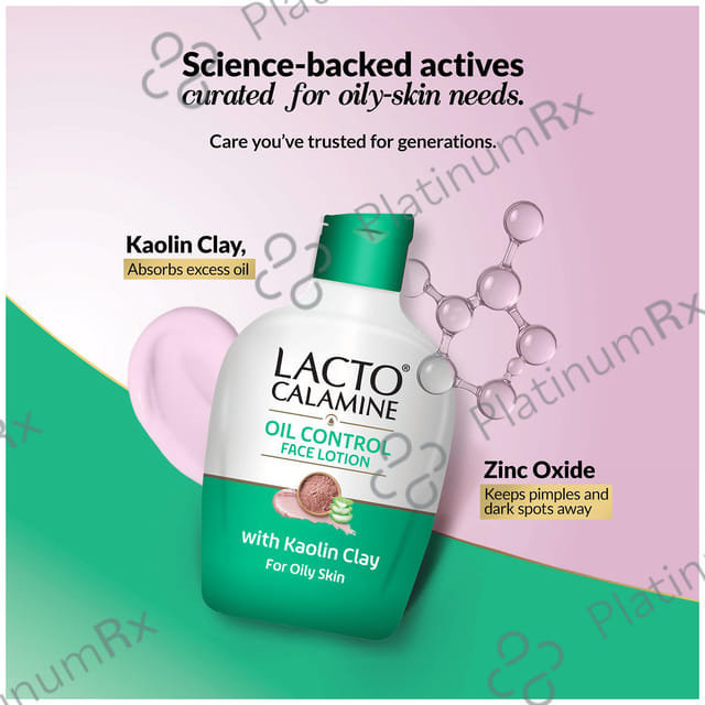 Lacto Calamine Oil Control Aloe Green Face Lotion 60ml