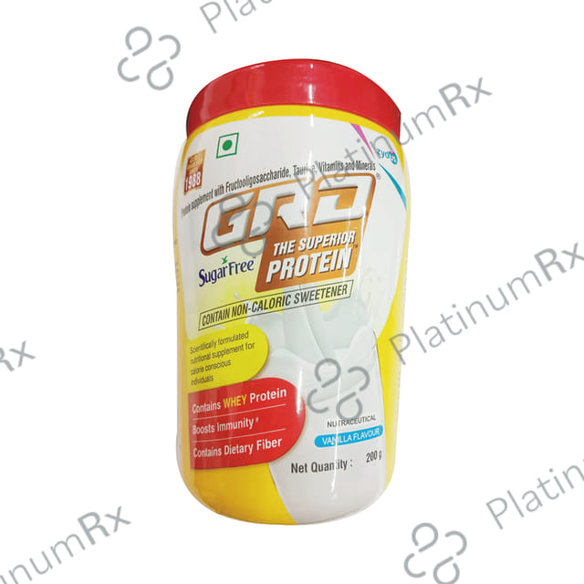 GRD The Superior Protein Sugarfree Vanilla Flavour Powder 200gm