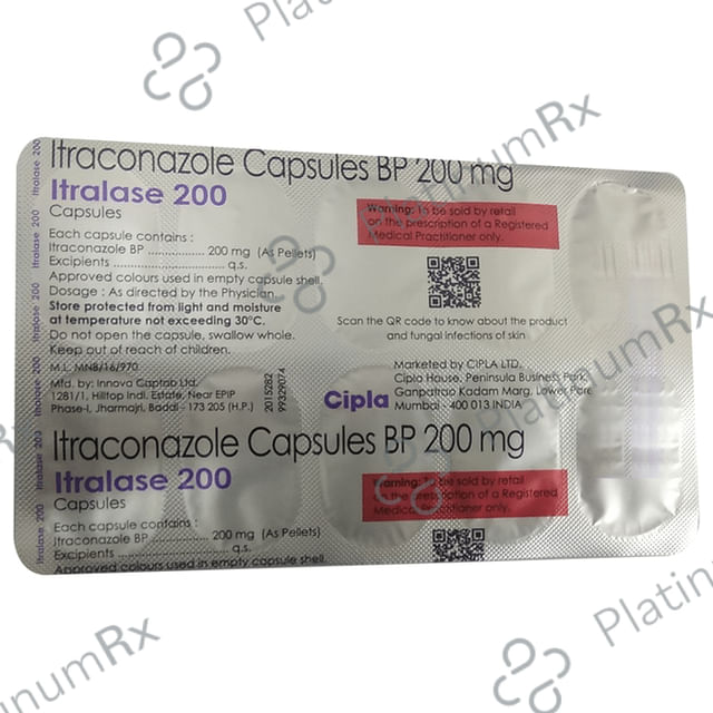 Itralase 200mg Capsule 10s