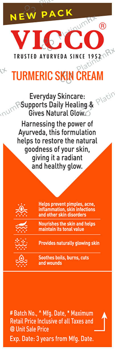 Vicco Turmeric Skin Cream 15 gm