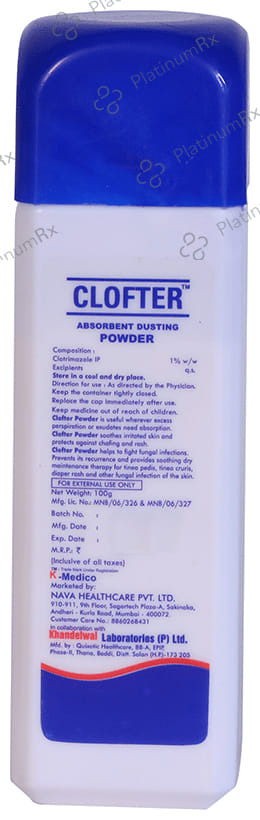 Clofter Anti Fungal & Itching Dusting Powder