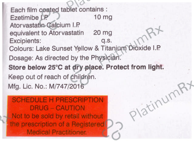 Tonact 20/10mg EZ Tablet 15s